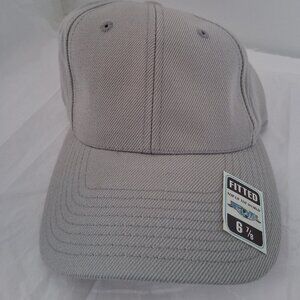 Top of The World Men's Fitted Baseball Cap Color Light Gray Size 6 7/8 NWOT